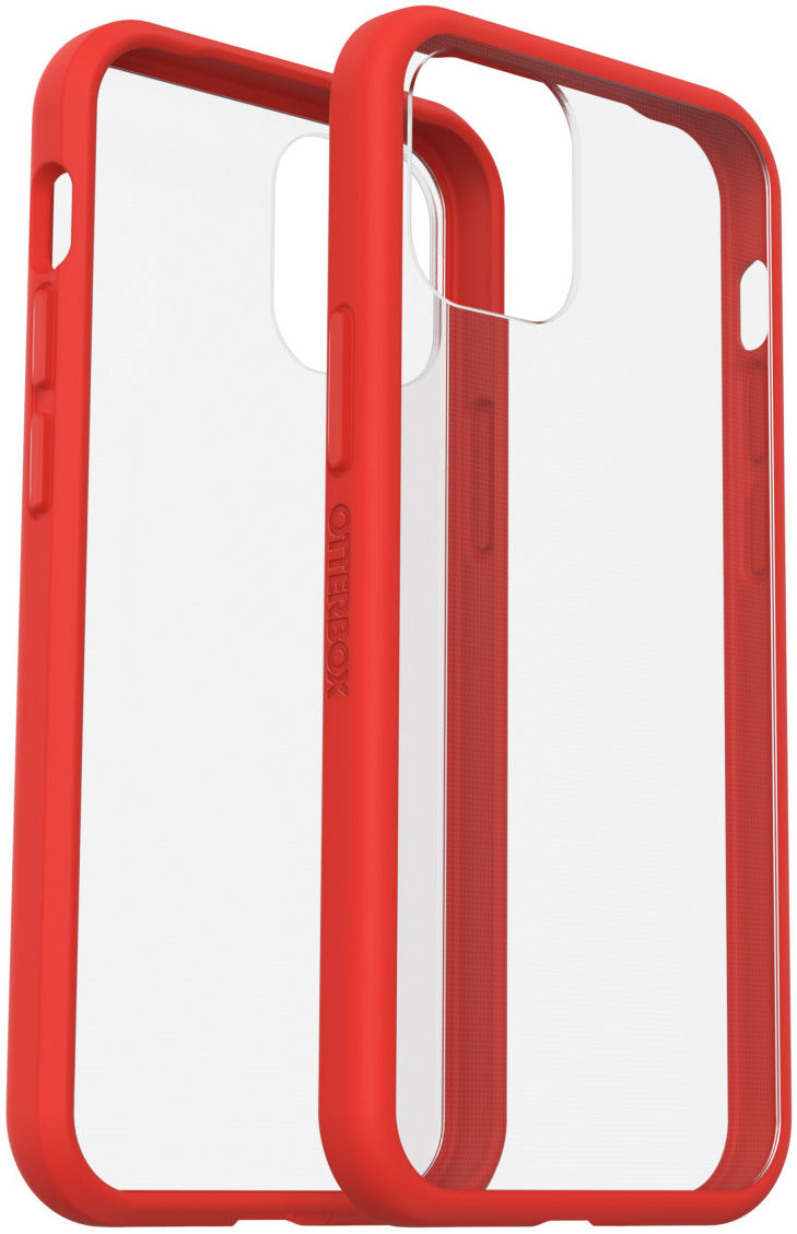 OtterBox React Apple iPhone 12 Mini Hoesje Transparant Rood afbeelding 3