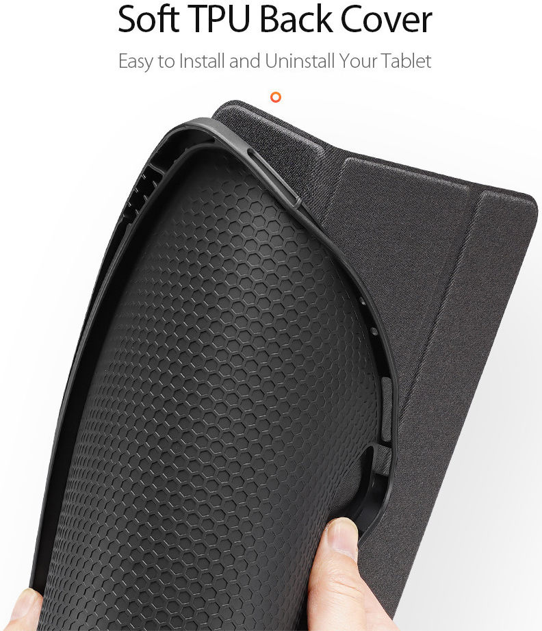 Dux Ducis Domo Apple iPad Pro 12.9 2021 Hoes Tri-Fold Book Case Zwart afbeelding 10