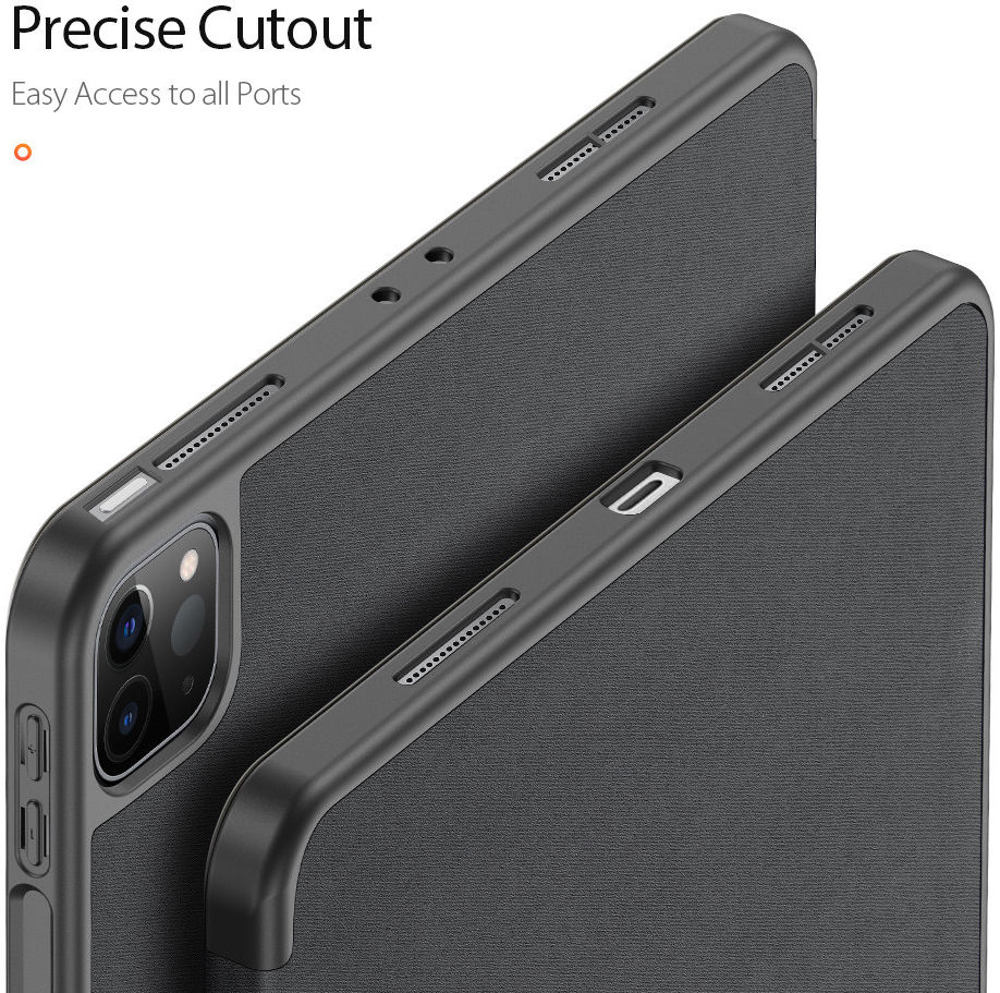 Dux Ducis Domo Apple iPad Pro 12.9 2021 Hoes Tri-Fold Book Case Zwart afbeelding 11