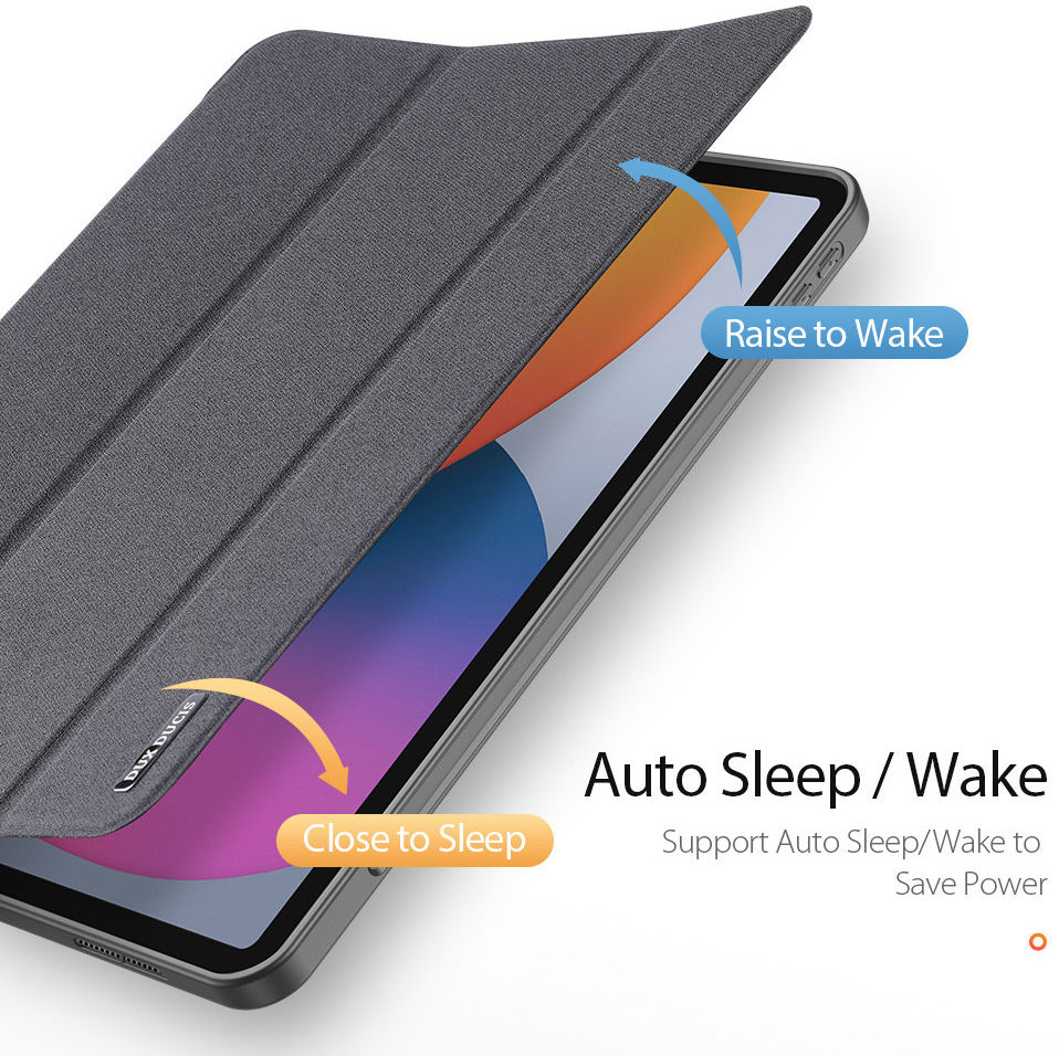 Dux Ducis Domo Apple iPad Pro 12.9 2021 Hoes Tri-Fold Book Case Zwart afbeelding 3