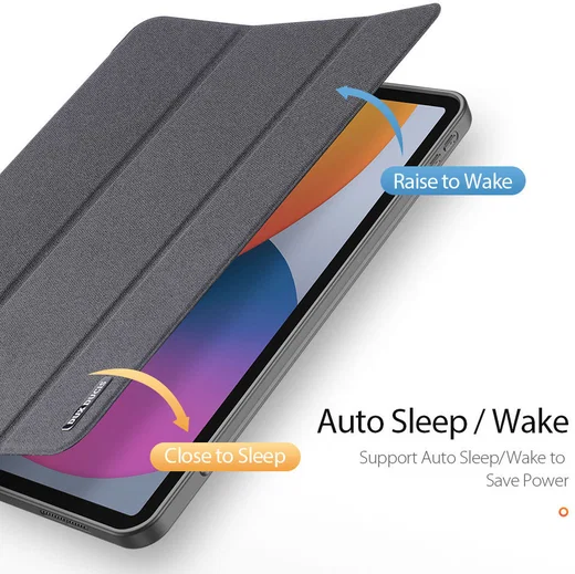 Dux Ducis Domo Apple iPad Pro 12.9 2021 Hoes Tri-Fold Book Case Zwart afbeelding 3
