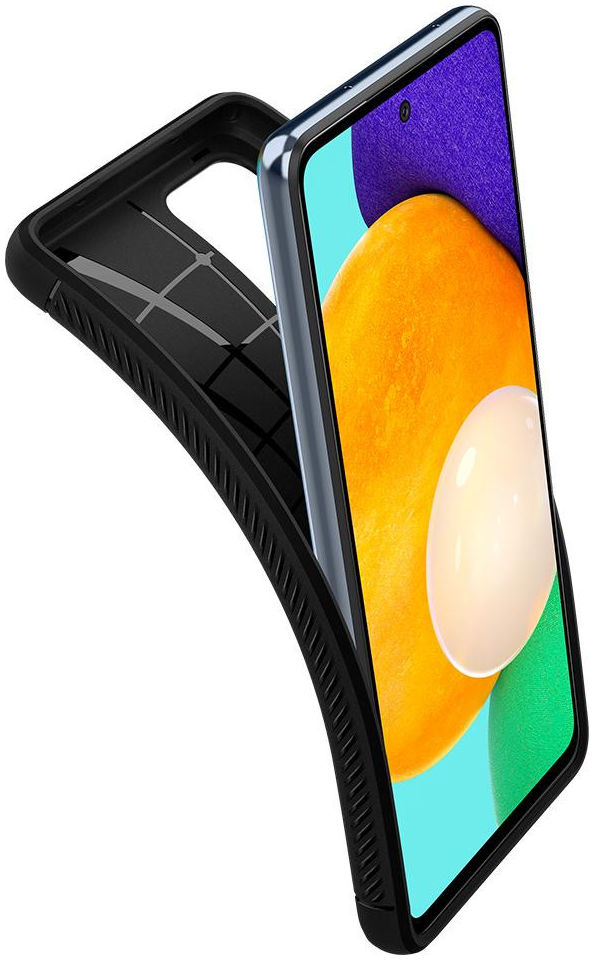 Spigen Rugged Armor Samsung Galaxy A52 / A52S Hoesje Back Cover Zwart afbeelding 3