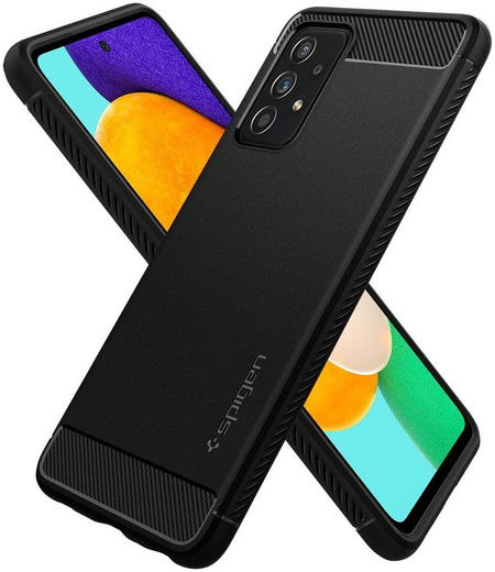 Spigen Rugged Armor Samsung Galaxy A52 / A52S Hoesje Back Cover Zwart afbeelding 10