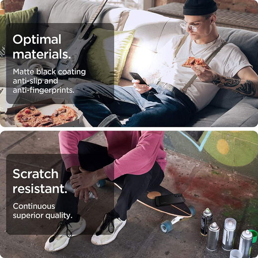 Spigen Rugged Armor Samsung Galaxy A52 / A52S Hoesje Back Cover Zwart afbeelding 5