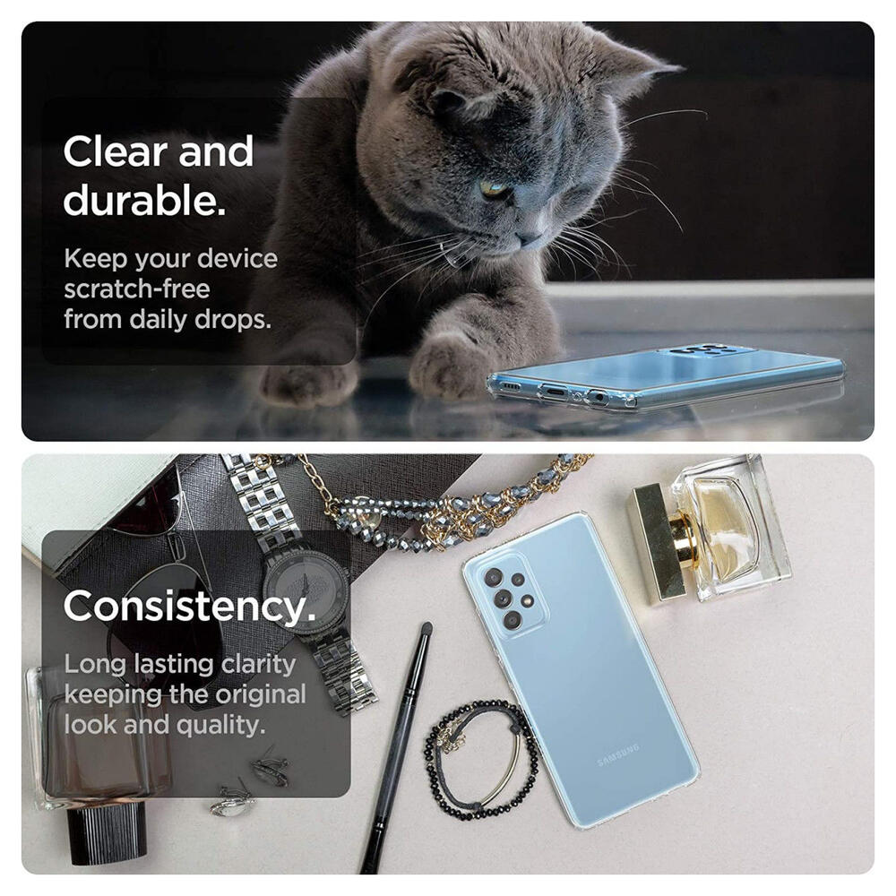 Spigen Liquid Crystal Samsung Galaxy A52 / A52S Hoesje Transparant afbeelding 5