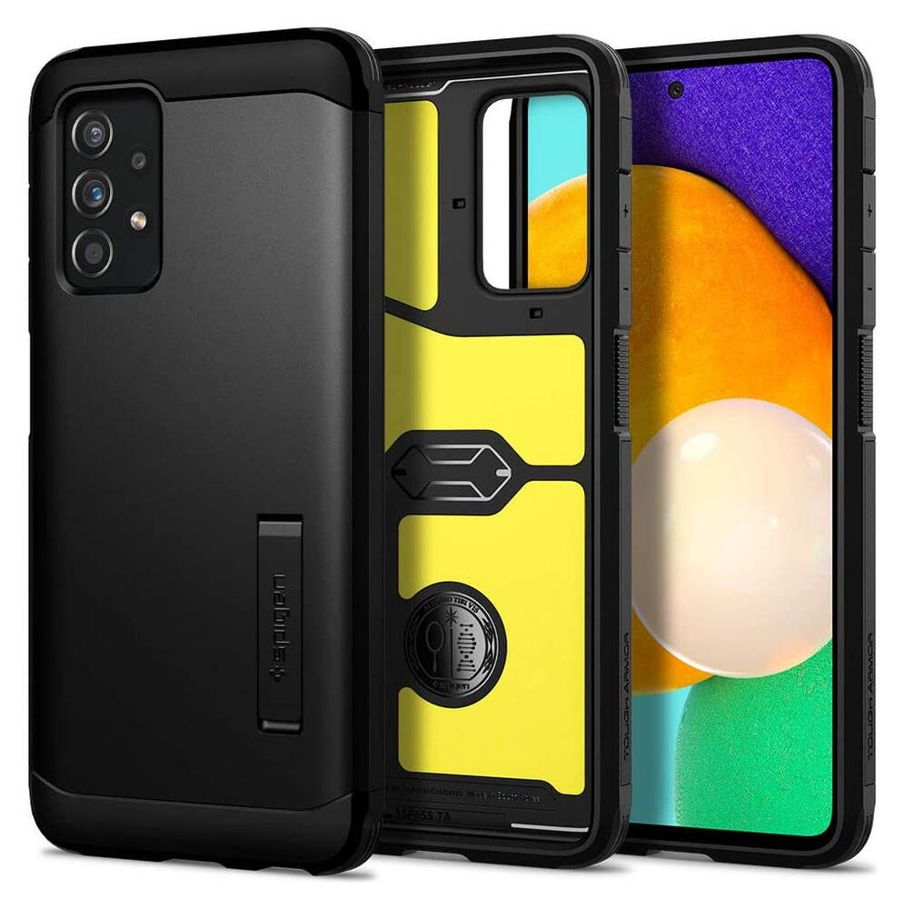 Spigen Tough Armor Samsung Galaxy A52 / A52S Hoesje Back Cover Zwart afbeelding 1