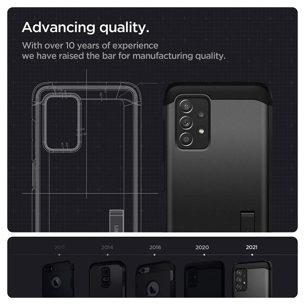 Spigen Tough Armor Samsung Galaxy A52 / A52S Hoesje Back Cover Zwart afbeelding 7