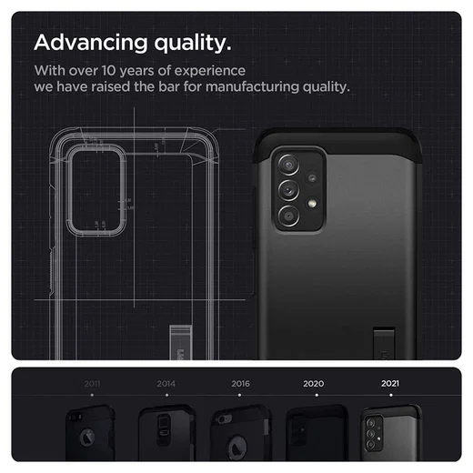 Spigen Tough Armor Samsung Galaxy A52 / A52S Hoesje Back Cover Zwart afbeelding 7