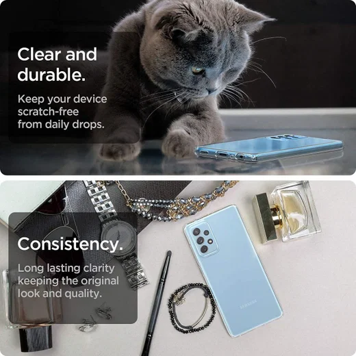 Spigen Liquid Crystal Samsung Galaxy A72 Hoesje Transparant afbeelding 4