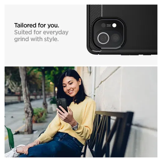 Spigen Rugged Armor Xiaomi Mi 11 Hoesje Back Cover Zwart afbeelding 4