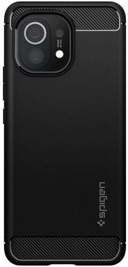 Spigen Rugged Armor Xiaomi Mi 11 Hoesje Back Cover Zwart afbeelding 7