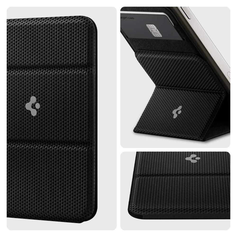 Spigen Smart Fold Wallet Apple MagSafe Kaarthouder voor iPhone Zwart afbeelding 5