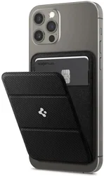 Spigen Smart Fold Wallet Apple MagSafe Kaarthouder voor iPhone Zwart afbeelding