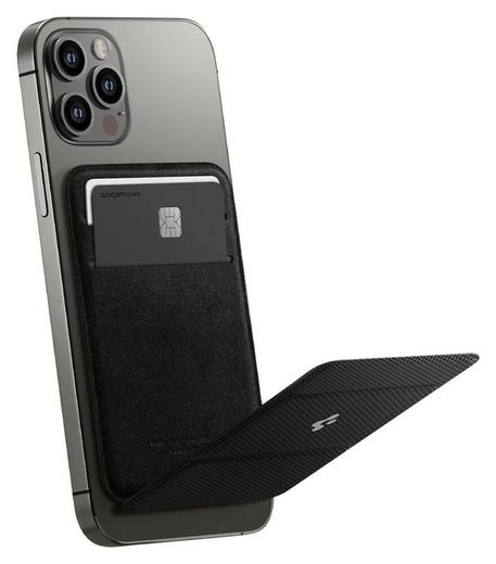 Spigen Smart Fold Wallet Apple MagSafe Kaarthouder voor iPhone Zwart afbeelding 11