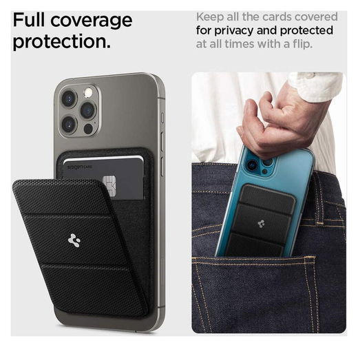 Spigen Smart Fold Wallet Apple MagSafe Kaarthouder voor iPhone Grijs afbeelding 4