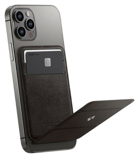 Spigen Smart Fold Wallet Apple MagSafe Kaarthouder voor iPhone Grijs afbeelding 10