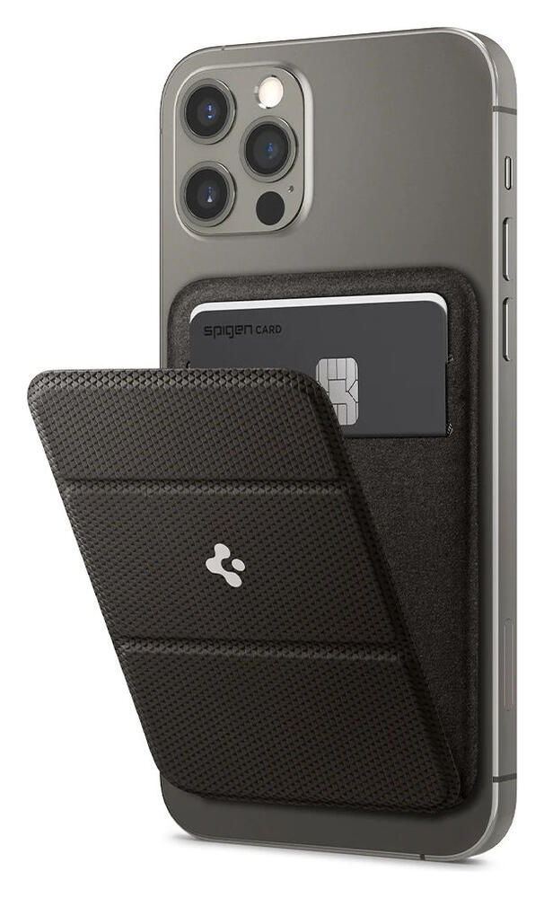Spigen Smart Fold Wallet Apple MagSafe Kaarthouder voor iPhone Grijs afbeelding 1