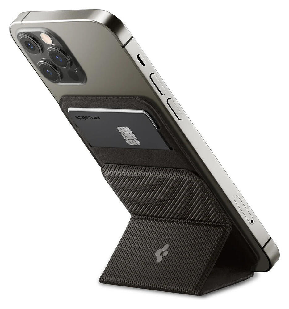 Spigen Smart Fold Wallet Apple MagSafe Kaarthouder voor iPhone Grijs afbeelding 2