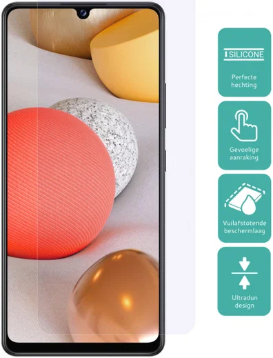 HappyCase Samsung Galaxy A42 Screen Protector Duo Pack afbeelding 2