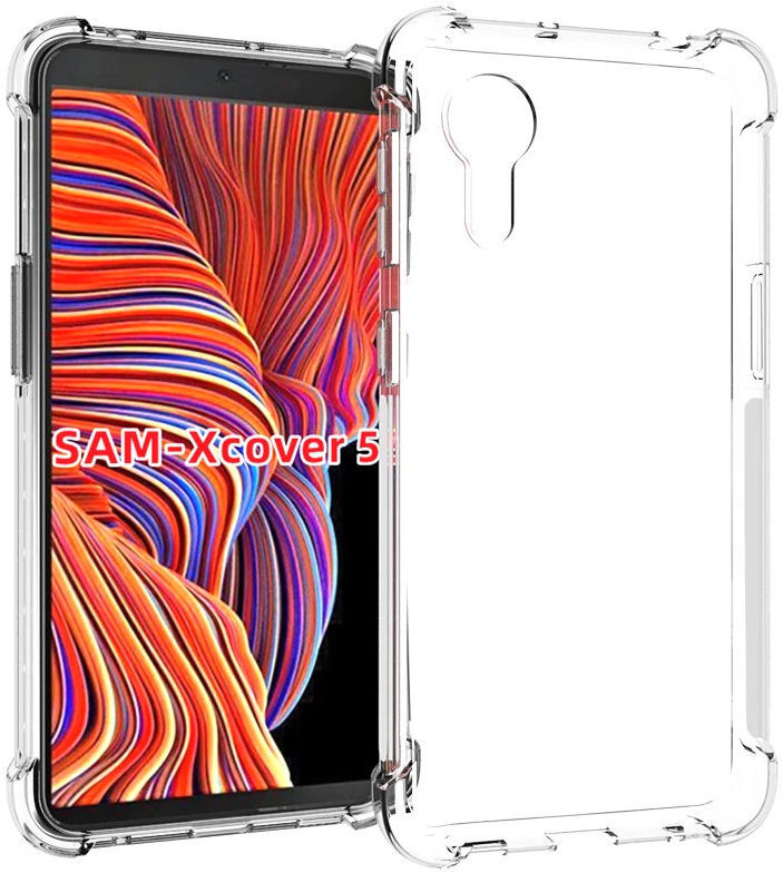 Samsung Galaxy Xcover 5 Hoesje Schokbestendig Transparant afbeelding 1