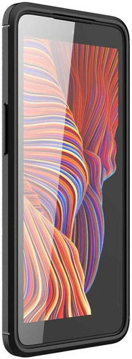 Samsung Galaxy Xcover 5 Hoesje Siliconen Carbon TPU Back Cover Zwart afbeelding 4