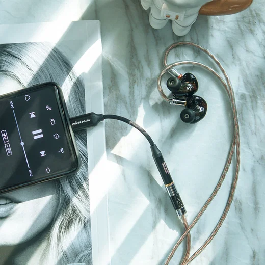 Nillkin Hifi USB-C naar 3.5mm Jack Headset Adapter Zwart afbeelding 6