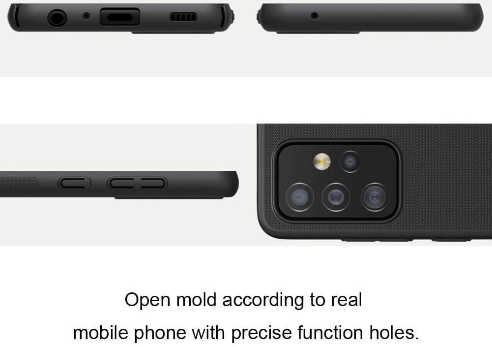 Nillkin Super Frosted Shield Hoesje Samsung Galaxy A52 / A52S Zwart afbeelding 13