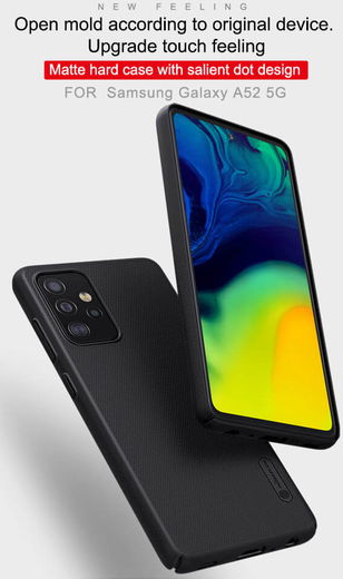 Nillkin Super Frosted Shield Hoesje Samsung Galaxy A52 / A52S Zwart afbeelding 8