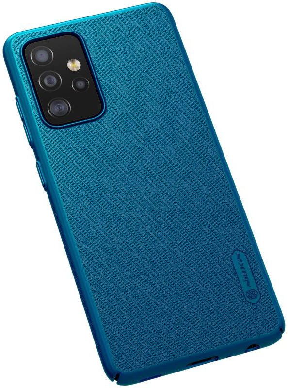 Nillkin Super Frosted Shield Hoesje Samsung Galaxy A52 / A52S Blauw afbeelding 5
