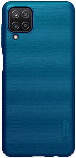 Nillkin Super Frosted Shield Hoesje Samsung Galaxy A12 Blauw afbeelding 1