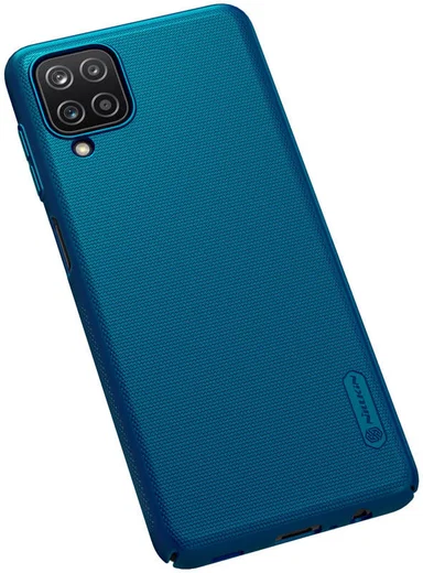 Nillkin Super Frosted Shield Hoesje Samsung Galaxy A12 Blauw afbeelding 5