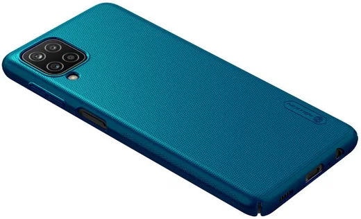 Nillkin Super Frosted Shield Hoesje Samsung Galaxy A12 Blauw afbeelding 6