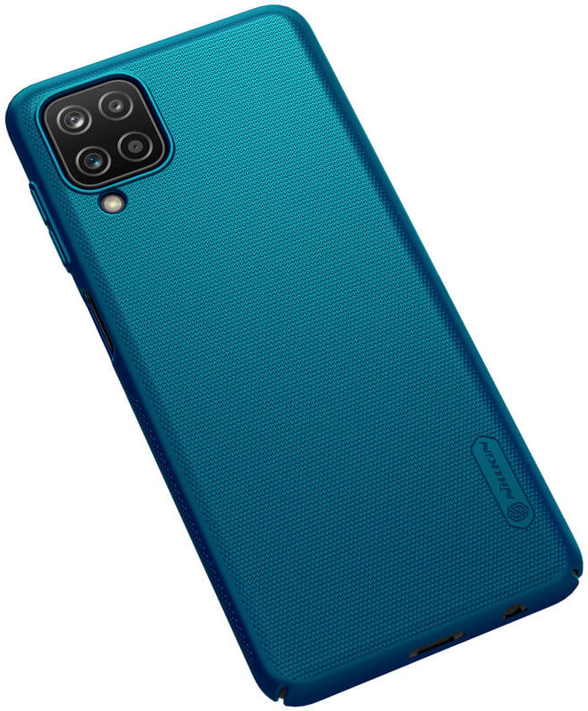 Nillkin Super Frosted Shield Hoesje Samsung Galaxy A12 Blauw afbeelding 7