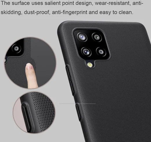 Nillkin Super Frosted Shield Hoesje Samsung Galaxy A42 Zwart afbeelding 10