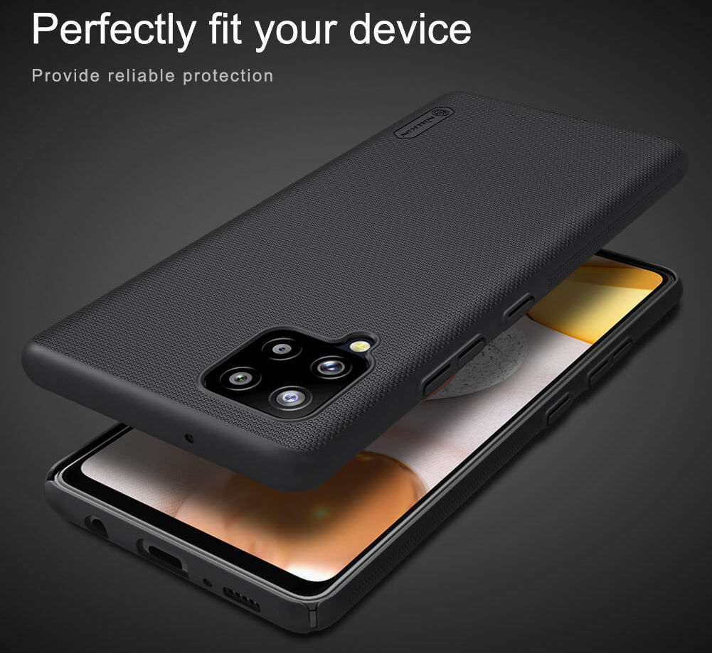 Nillkin Super Frosted Shield Hoesje Samsung Galaxy A42 Zwart afbeelding 14