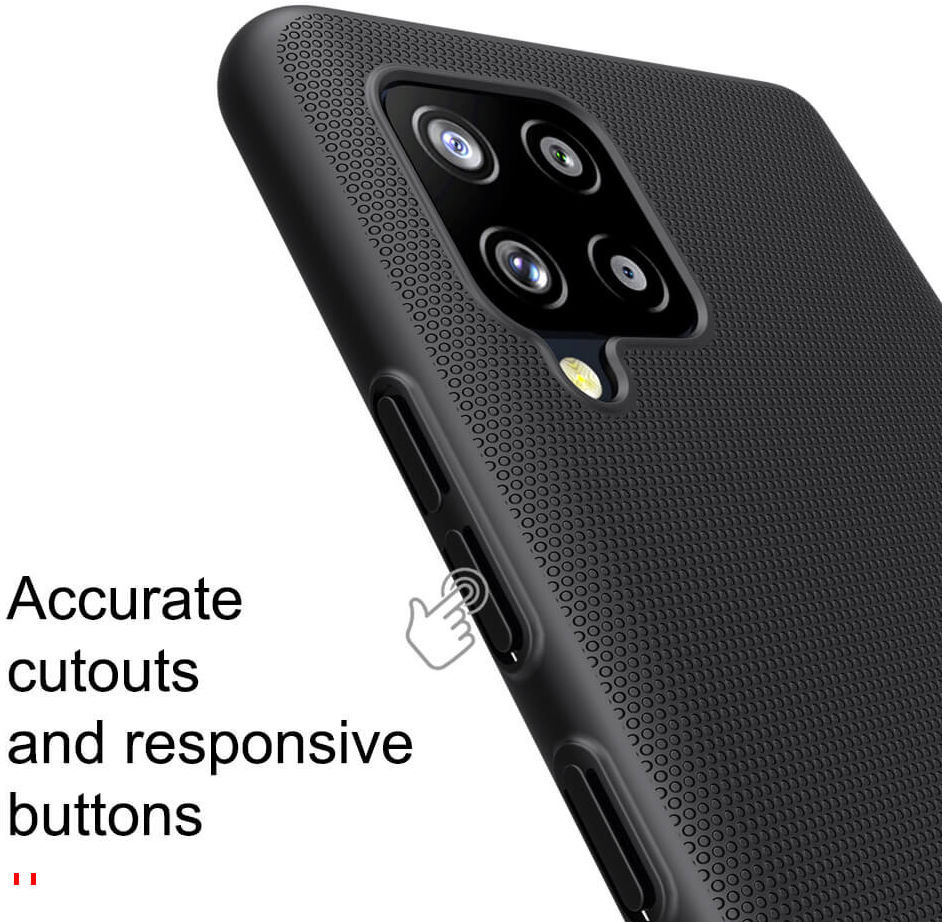 Nillkin Super Frosted Shield Hoesje Samsung Galaxy A42 Zwart afbeelding 15