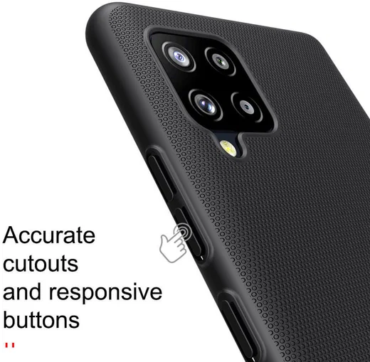 Nillkin Super Frosted Shield Hoesje Samsung Galaxy A42 Zwart afbeelding 15