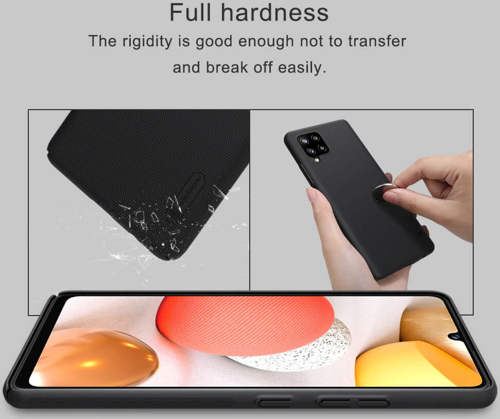 Nillkin Super Frosted Shield Hoesje Samsung Galaxy A42 Zwart afbeelding 9