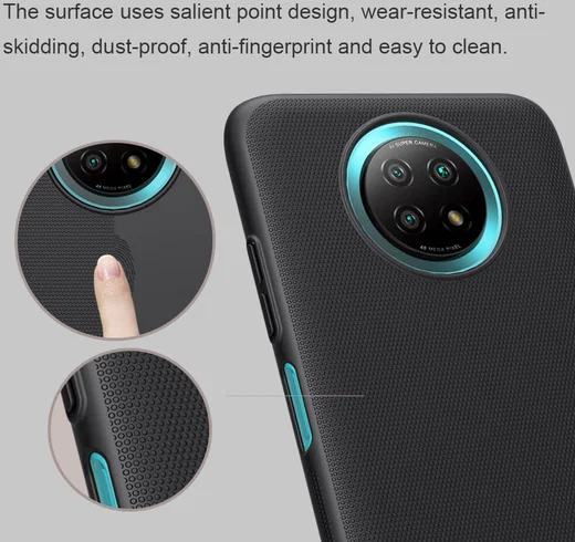 Nillkin Super Frosted Shield Hoesje Xiaomi Redmi Note 9T Zwart afbeelding 11