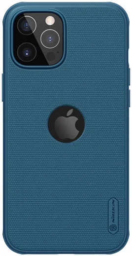 Nillkin Super Frosted Shield iPhone 12 Pro Max Hoesje MagSafe Blauw afbeelding 1