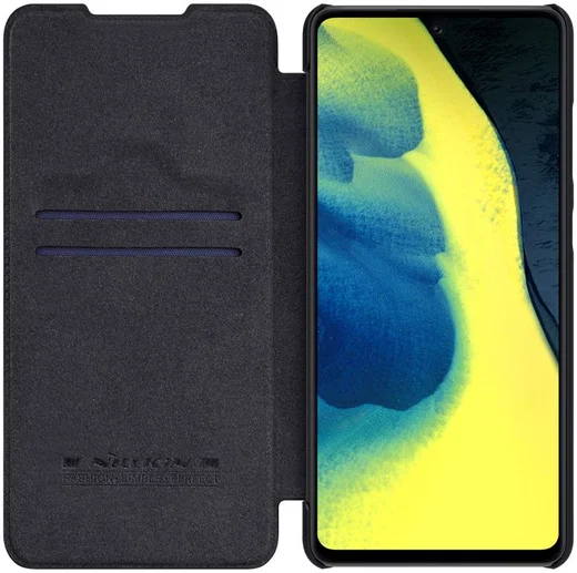 Nillkin Qin Samsung Galaxy A72 Hoesje Book Case Kunstleer Zwart afbeelding 1