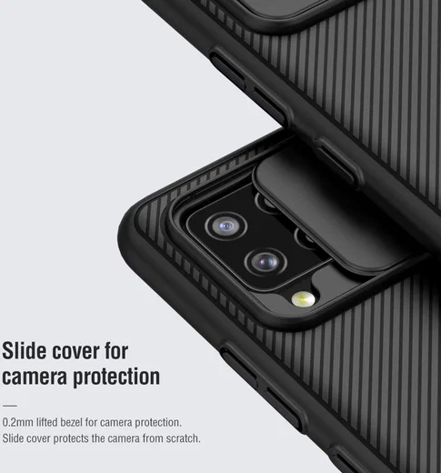 Nillkin CamShield Samsung Galaxy A42 Hoesje met Camera Slider Zwart afbeelding 4