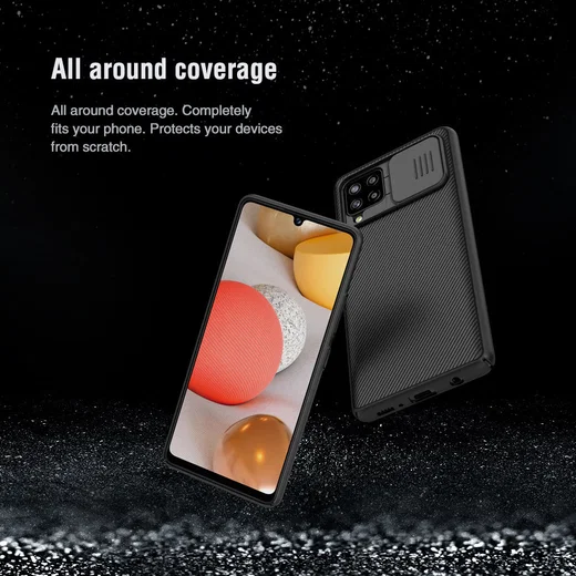 Nillkin CamShield Samsung Galaxy A42 Hoesje met Camera Slider Zwart afbeelding 7