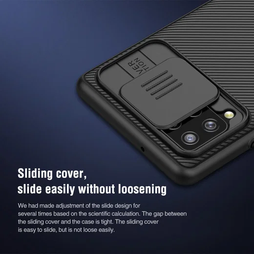 Nillkin CamShield Samsung Galaxy A42 Hoesje met Camera Slider Zwart afbeelding 9