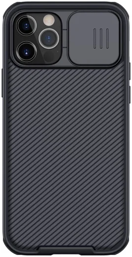 Nillkin CamShield iPhone 12/12 Pro MagSafe Hoesje Camera Slider Zwart afbeelding 1