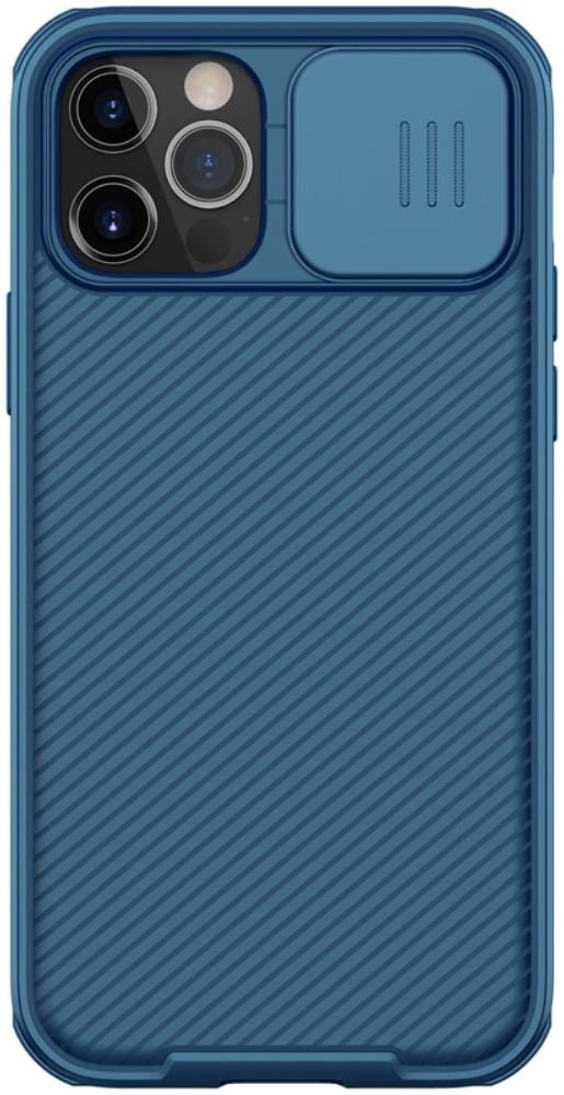 Nillkin CamShield iPhone 12/12 Pro MagSafe Hoesje Camera Slider Blauw afbeelding 1