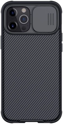 Nillkin CamShield iPhone 12 Pro Max MagSafe Hoesje Camera Slider Zwart afbeelding 1