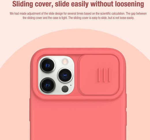 Nillkin iPhone 12/12 Pro Siliconen MagSafe Hoesje Camera Slider Zwart afbeelding 8