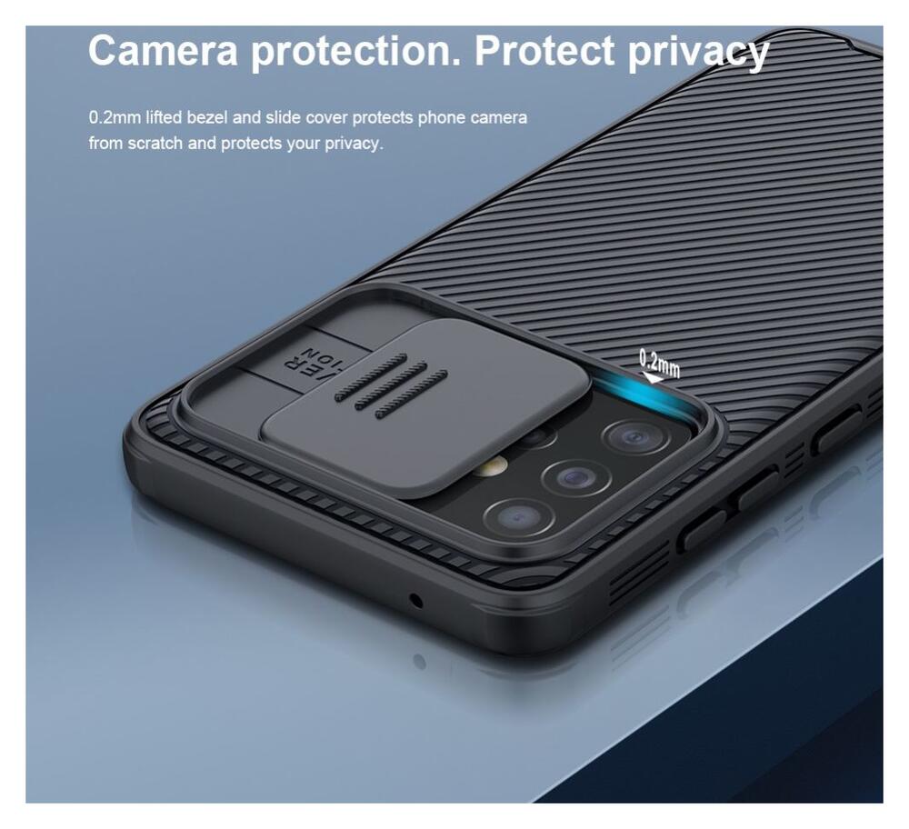 Nillkin Camshield Samsung Galaxy A52 / A52S Hoesje met Camera Slider Zwart afbeelding 6