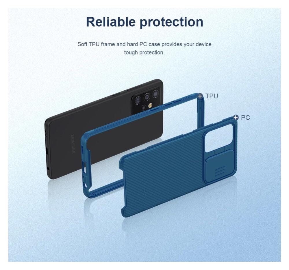 Nillkin Camshield Samsung Galaxy A52 / A52S Hoesje met Camera Slider Zwart afbeelding 7